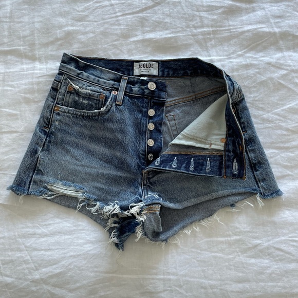 Agolde Parker Rocksteady Jean Shorts - Picture 5 of 7